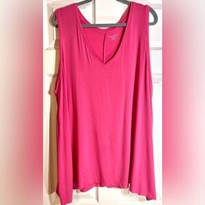 Lane Bryant Women's‎ Plus Size Swing V-Neck Tank Size 26/28